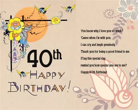 120 Best Happy 40th Birthday Wishes And Messages