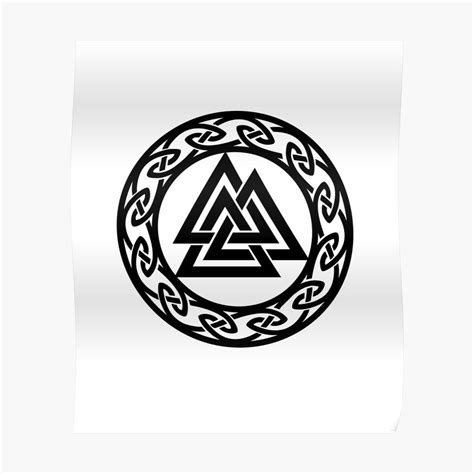 Valknut Odin Wotans Knot Hrungnir Heart Warrior Symbol Vikings