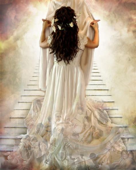 A Woman With Long Hair Standing In Front Of A Stairway Leading Up To
