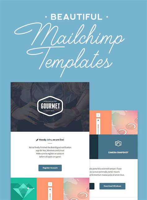 Mailchimp Templates Beautiful Layouts To Design Polished Emails Mail