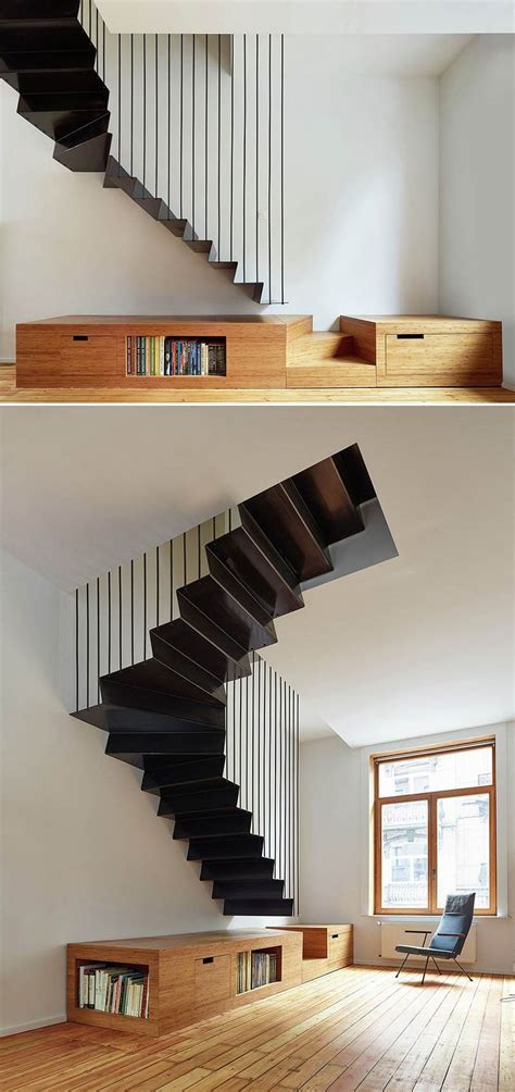 Design Detail A Suspended Steel Staircase Stairs Design Modern