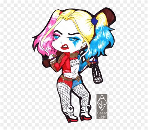 Free Png Download Cute Drawing Of Harley Quinn Png Cute To Draw Harley Quinn Transparent Png