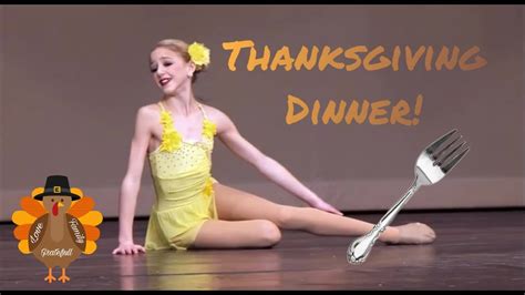 dance moms dances as thanksgiving dinner 🦃 youtube