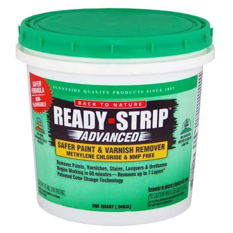 Back To Nature 65832a Ready Strip Adv Prof Paint Remover Quart 32
