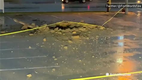 Check Out This Massive Hole Left From A Lightning Strike