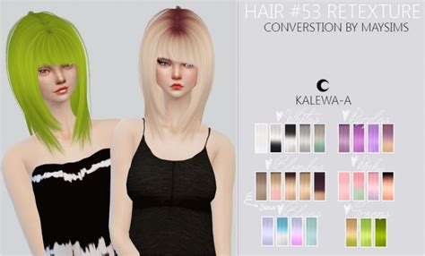 Hair 53 Re Texture At Kalewa A Sims 4 Updates
