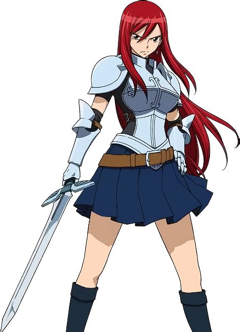 erza scarlet a proud member of the guild fairy tail with her powerful sword fairy tail picture