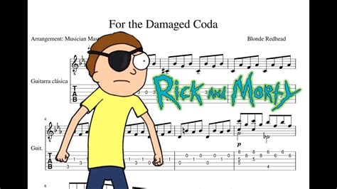 Evil Morty Theme Rick And Morty For The Damaged Coda Guitar