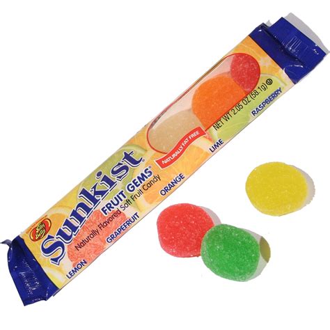 Sunkist Fruit Gems Pack 24pk Gummies And Jelly Candy Bulk Candy