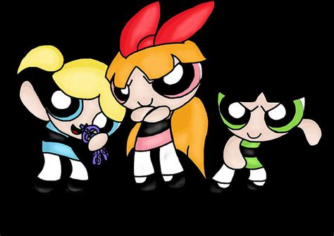 black powerpuff girls aesthetic wallpaper with words tons of awesome the powerpuff girls