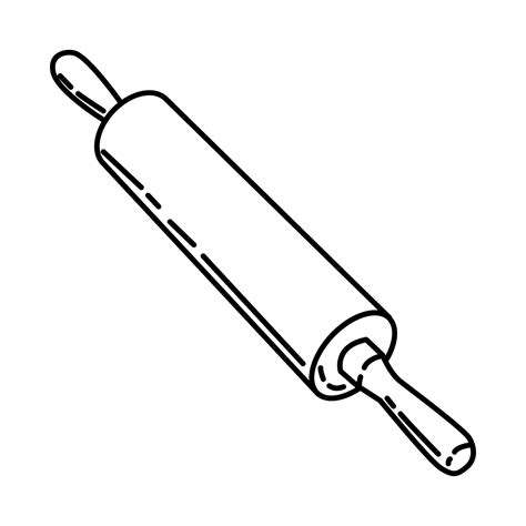 Rolling Pin Icon Doodle Hand Drawn Or Outline Icon Style 4223883