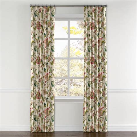 Convertible Drapery In Fleur De Leaf Blossom Loom Decor