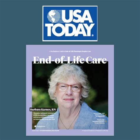 Usa Today End Of Life Care Campaign 2022 Article Bk Books
