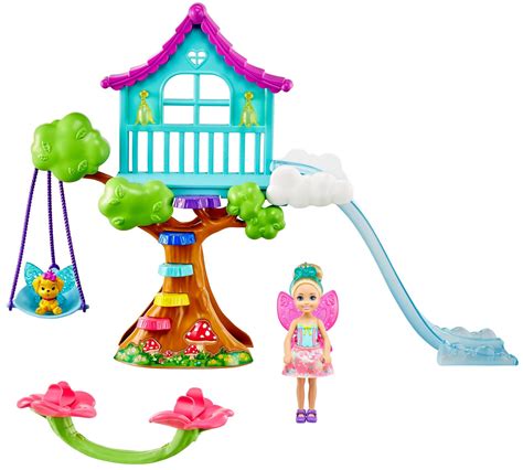 Buy Barbie Dreamtopia Chelsea Fairy Doll And Fairytale Treehouse