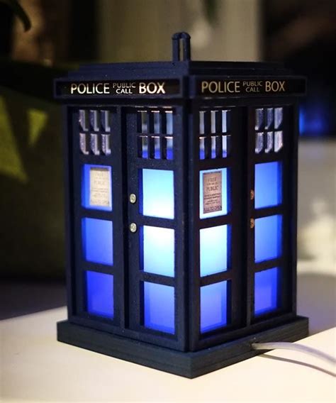 Handmade Doctor Who Tardis Night Light Gadgetsin