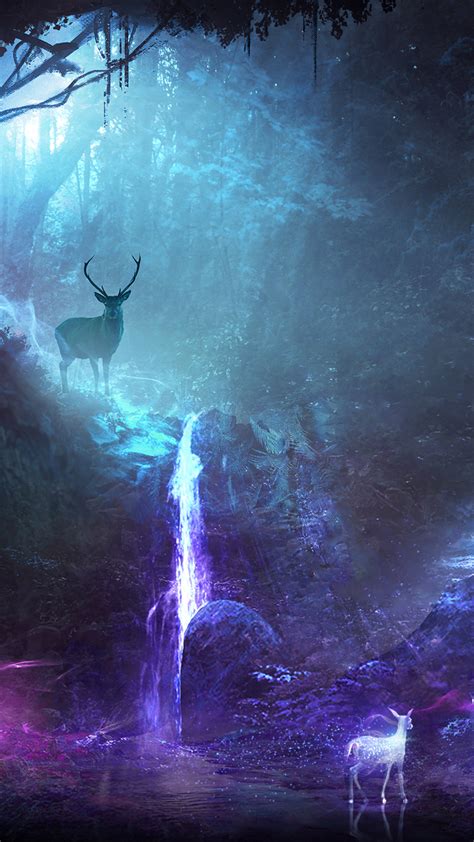 1080x1920 1080x1920 Deer Artist Artwork Digital Art Hd Animals