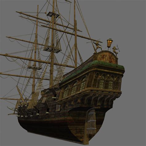Pirate Ship Details 3d Max