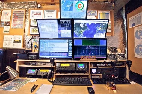 Radios ham radio equipment basement house desk plans dreaming of you new homes diy desk organising ideas furniture. My Ham Radio Battlestation.... | Computing Setups | Ham ...