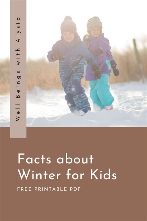 Facts About Winter For Kids Free Printable Pdf Facts For Kids Free