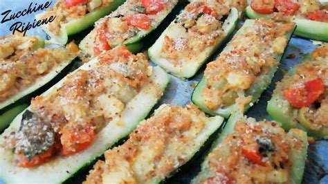 "ZUCCHINE RIPIENE DI TONNO AL FORNO, Ricetta Fatta In Casa ...