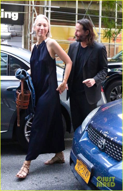 Keanu Reeves Holds Hands With Girlfriend Alexandra Grant While Catching