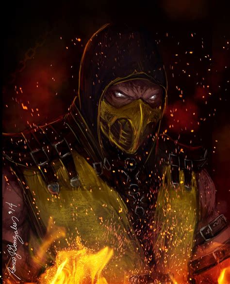 Scorpion Mortal Komabat X By Grapiqkad On DeviantArt Mortal Kombat X