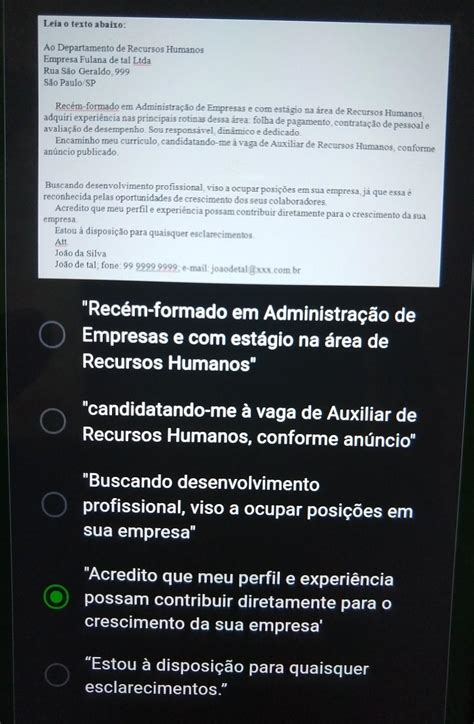 Há Uma Opinião No Trecho