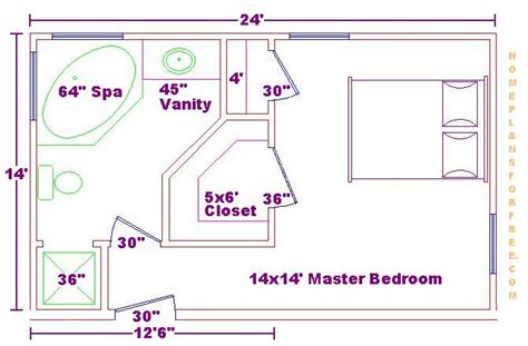 Master Bedroom With Bathroom Floor Plans Bedroom Design Ideas