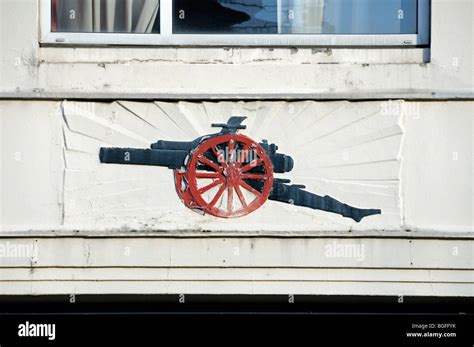 Gunners Cannon Arsenals Emblem Above The Entrance To The Old West