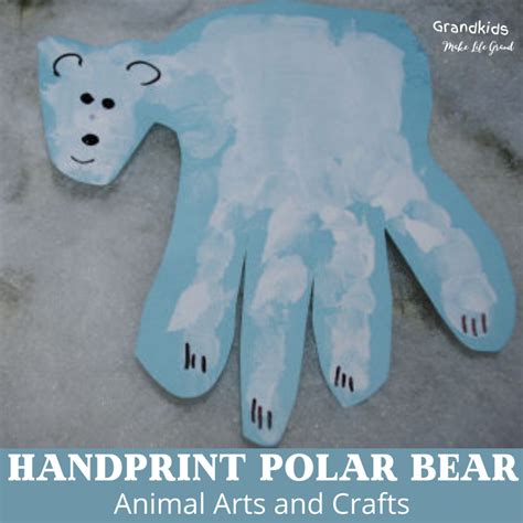 How To Make An Adorable Handprint Polar Bear Plus A Free Winter Scene