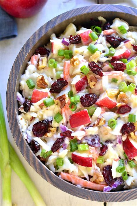 In a large bowl, combine cabbage, onion, celery,dried cranberries and apple. Apple Cranberry Coleslaw | | Lemon Tree Dwelling | Apple ...