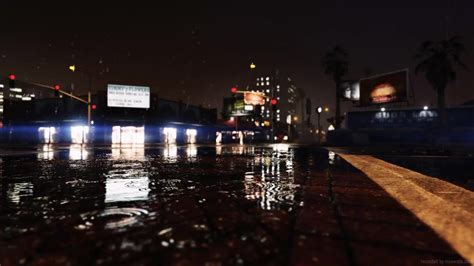 Rainy Night Grand Theft Auto V Live Wallpaper Moewalls