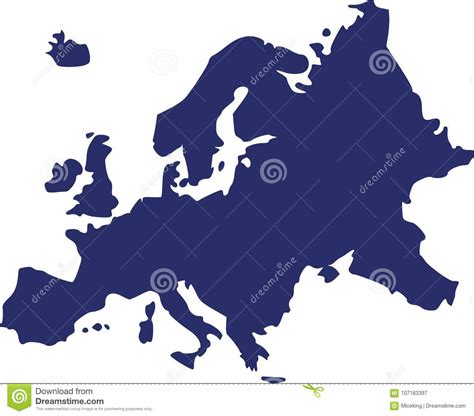 Vector Del Mapa De Europa Ilustraci N Del Vector Ilustraci N De Continente
