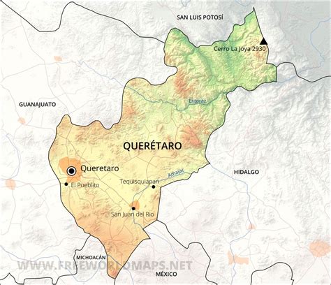 Querétaro Map