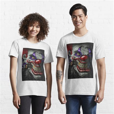 Awesome Killer Clown Cartoon Artwork Horror T Shirt For Sale By