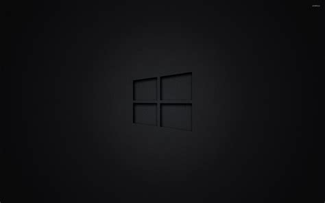 Windows 10 Transparent Logo On Black Wallpaper Computer Wallpapers