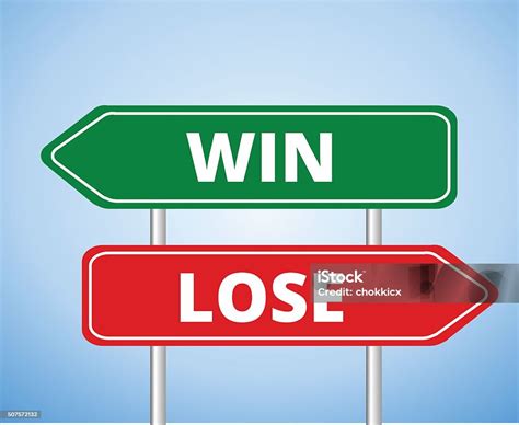 Win Vs Lose Stock Illustration Download Image Now Arrow Symbol