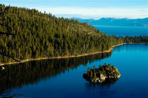The Emerald Island At Lake Tahoe Ca Stock Photo Image Of Island
