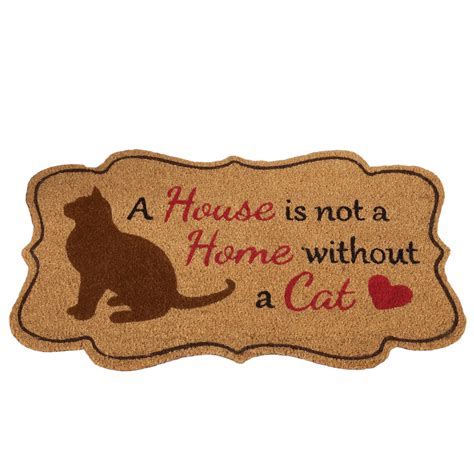 Collections Etc A House Is Not A Home Without A Cat Scalloped Edge Coco