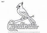 Cardinals St Louis Logo Draw Step Drawing Arch Mlb Gateway Tutorials Getdrawings sketch template