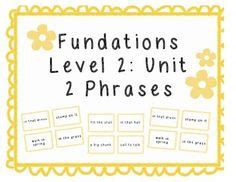 How to wash your hands chart. Fundations Level 2 Unit Test Parent Letters- Second ...