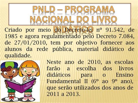 Ppt Programa Nacional Do Livro DidÁtico Pnld 2011 Powerpoint Presentation Id 830315