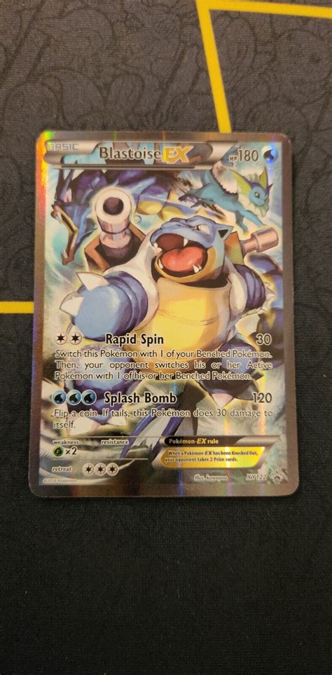 Mavin Pokemon 2016 XY Black Star Promo BLASTOISE EX Full Art XY122