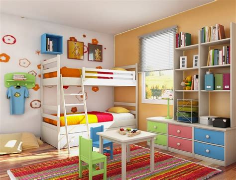 Small Bedroom For Two Kids Decorating Interior Design