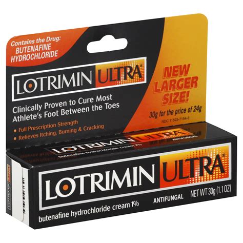 Lotrimin Ultra Antifungal Cream 085 Oz 24 G