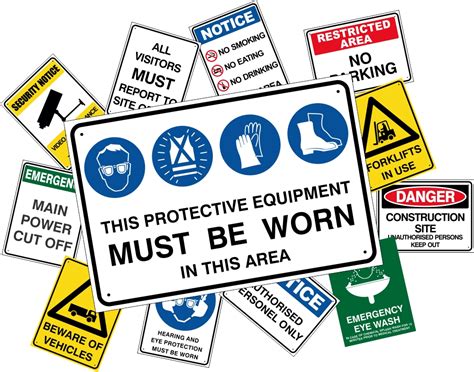 Safety symbols should be consistent. OzSigns. Danger Workplace Safety Signs (AS1319-1994)