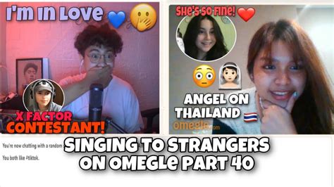 singing to strangers on omegle part 40 i met angel on thailand 😳 [best reaction] jeremy