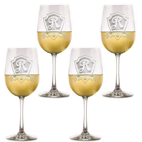Engraved Wine Glasses Custom T Set Of 4 Handmade Products