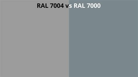 Ral 7004 Vs 7000 Ral Colour Chart Uk