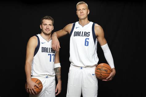 Thousands Of Items Added Daily Inches Dallas Mavericks Luka Doncic And Kristaps Porzingis Poster